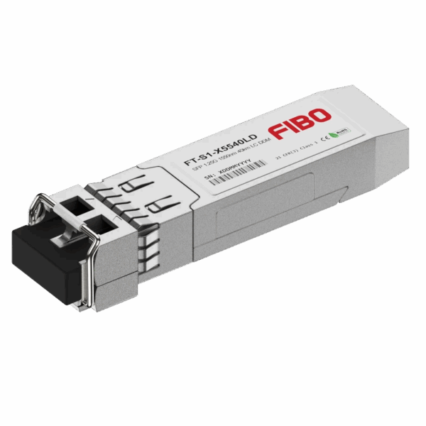 Трансивер / Fibo FT-S1-X5540LD / Трансивер/ FIBO FT-S1-X5540LD SFP модуль, 1.25G, 40 км, TX 1550 нм, DDM, LC