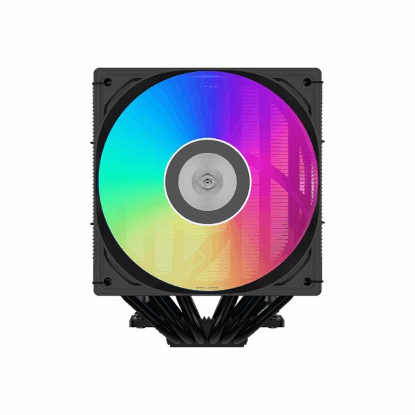 Кулер для процессора / PCCooler RT620 ARGB BK / Кулер для процессора/ CPU Cooler PCCooler RT620 ARGB BK (250W, 4-pin PWM, 157mm, Al/Cu, 6x6mm, 2x120mm, 73.32CFM, 34.9dBA, 2200RPM, S 1851/1700/1200/115X, AM5/AM4, black)
