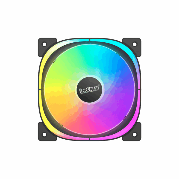 Кулер для корпуса / PCCooler EF 120 ARGB BK 3 IN 1 / Кулер для корпуса/ Case Cooler PCCooler EF 120 ARGB BK 3 IN 1 (120x120x25mm, 4-pin PWM, ARGB, 37.98CFM, 25.7dBA, 1500RPM, Black, 3pcs)