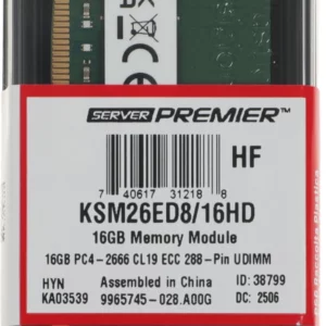 Память DDR4 Kingston KSM26ED8/16HD 16Gb DIMM ECC U PC4-21300 CL19 2666MHz