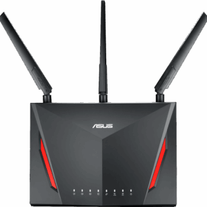 Маршрутизатор / ASUS RT-AC86U / ASUS WiFi Router RT-AC86U (WLAN 2900Mbps, Dual-band 3x2.4GHz+4x5GHz, 802.11ac+4xLAN RG45 GBL+1xWAN GBL+1xUSB3.0+1xUSB2.0) 3x ext +1x int. Antenna