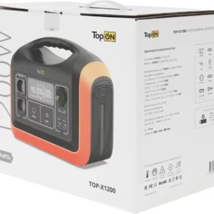 Электростанция портативная TopON TOP-X1200 310000mAh 10A QC3.0/PD3.0 4xUSB черный/оранжевый (103258)