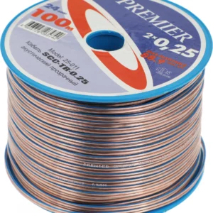 Кабель акустический Premier SCC-TR CCA 100м. прозрачный (25-011 100)