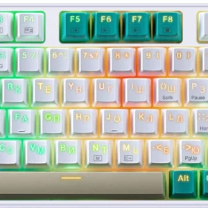 Клавиатура Redragon Veigar механическая белый/синий USB беспроводная BT/Radio Multimedia for gamer LED (71476)
