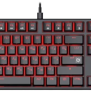 Клавиатура Defender Quest Gk-596 механическая черный USB Multimedia for gamer LED (45596)