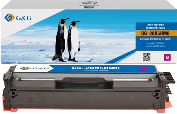 Картридж лазерный GG GG-20N5HM0 20N5HM0 пурпурный (4500стр.) для Lexmark CS331dw/CX331adwe