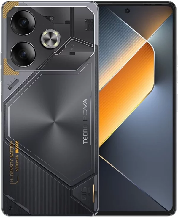 Смартфон Tecno Pova 6 256Gb 12Gb серый моноблок 3G 4G 2Sim 6.8" 1080x2460 Android 14 108Mpix 802.11 a/b/g/n/ac NFC GPS GSM900/1800 Protect FM