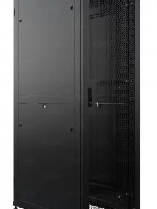 Шкаф серверный NTSS (NTSS-R42U60100PD/PD-BL) напольный 42U 600x1200мм пер.дв.перфор. задн.дв.перфор. 900кг черный