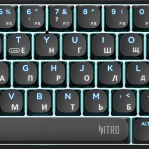 Клавиатура Acer OKR400 механическая черный USB беспроводная BT/Radio Multimedia for gamer LED (ZL.KBDEE.01A) кабель 1.5м