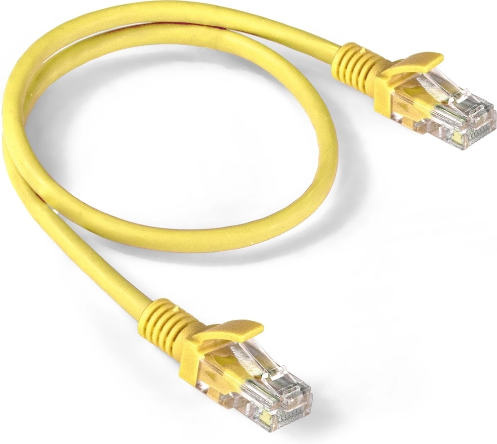 Патч-корд Exegate UTP-RJ45-RJ45-5e-0,5M-LSZH-YL 1Гбит/с UTP 4 пары cat.5E CCA 0.5м желтый RJ-45 (m)-RJ-45 (m) (EX286376RUS)