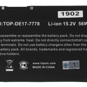 Батарея для ноутбука TopON TOP-DE17-7778 15.2V 3500mAh Li-Ion (103533)