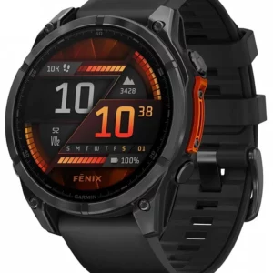 Смарт-часы Garmin Fenix 8 47мм 1.4" AMOLED корп.серый рем.черный разм.брасл.:125-208мм (010-02904-00)