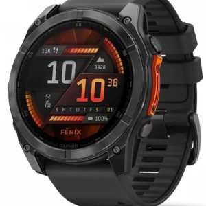 Смарт-часы Garmin Fenix 8 51мм 1.4" AMOLED корп.серый рем.черный разм.брасл.:127-210мм (010-02905-00)