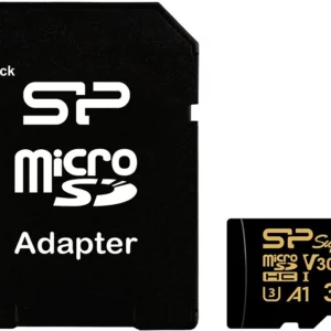 Флеш карта microSDHC 32GB Silicon Power SP032GBSTHDV3V1GSP + adapter