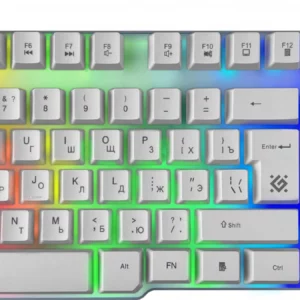 Клавиатура Defender Neros GK-147 белый USB Multimedia for gamer для ноутбука LED (45147)