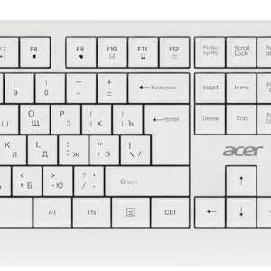 Клавиатура + мышь Acer OCC400 клав:белый мышь:белый USB (ZL.ACCCC.014)
