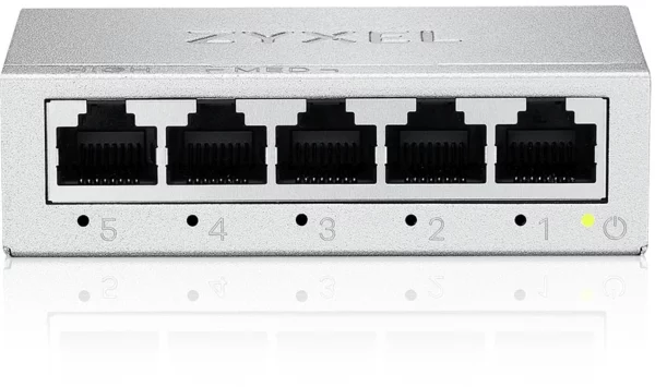 Коммутатор Zyxel GS-105BV5-EU0101F (L2) 5x1Гбит/с неуправляемый