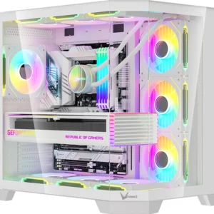 Корпус Formula Crystal Z6 Floe белый без БП ATX 4x120mm 2xUSB3.0 audio bott PSU