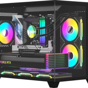 Корпус Formula Crystal Z9ML Floe черный без БП mATX 4x120mm 2xUSB3.0 audio bott PSU
