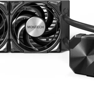 Система водяного охлаждения Montech HyperFlow Silent 240 Soc-AM5/AM4/1200/1700/1851 черный 4-pin 24.8dB Al 310W Ret (HS240BK)