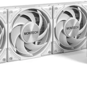Система водяного охлаждения Montech HyperFlow Silent 360 Soc-AM5/AM4/1200/1700/1851 белый 4-pin 24.8dB Al 360W Ret (HS360WH)