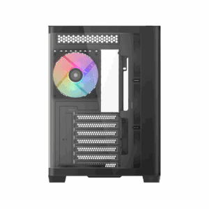 Корпус ПК без блока питания / SAMA V60 Black V60-BKADA7X1-GL / Корпус ПК без блока питания/ Case SAMA V60 Black, Midi-Tower, TG, 7x120mm ARGB, 2xUSB 3.0 + 1xUSB 3.1 Type-C, ATX, mATX, mITX Black