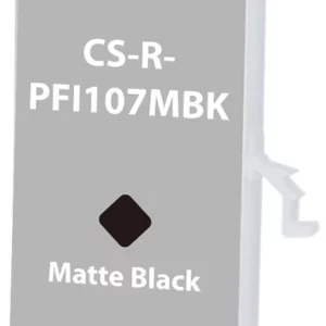 Картридж перезаправляемый струйный Cactus CS-R-PFI107MBK-CHIP (260мл) для Canon imageProGRAF iPF670/680/685/770/780/785 с чипом