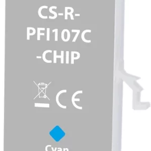Картридж перезаправляемый струйный Cactus CS-R-PFI107C-CHIP голубой (260мл) для Canon imageProGRAF iPF670/680/685/770/780/785 с чипом