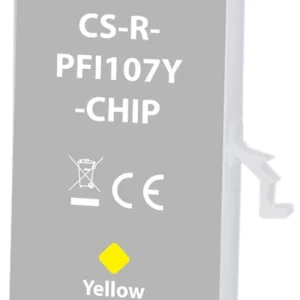 Картридж перезаправляемый струйный Cactus CS-R-PFI107Y-CHIP желтый (260мл) для Canon imageProGRAF iPF670/680/685/770/780/785 с чипом