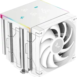 Устройство охлаждения(кулер) Deepcool AK620 Digital Pro Wh ARGB Soc-AM5/AM4/1151/1200/2066/1700 белый 4-pin 25dB Al+Cu LCD 260W 1491gr Ret (R-AK620-WHAPMN-G)