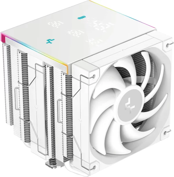 Устройство охлаждения(кулер) Deepcool AK620 Digital Pro Wh ARGB Soc-AM5/AM4/1151/1200/2066/1700 белый 4-pin 25dB Al+Cu LCD 260W 1491gr Ret (R-AK620-WHAPMN-G)