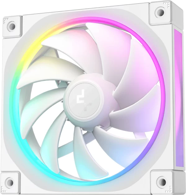 Вентилятор для корпуса Deepcool FL12 Wh ARGB 120х120x25 белый 4-pin 32дБ (R-FL12-WHAPN1-G)