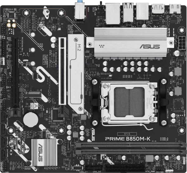 Материнская плата Asus PRIME B850M-K SocketAM5 AMD B850 2xDDR5 mATX AC`97 8ch(7.1) 2.5Gg RAID+HDMI+DP