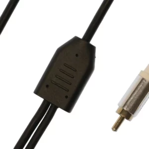 Кабель соединительный аудио Premier 5-334 3.0 Jack 3.5 (m)/2хRCA (m) 3м. позолоч.конт. черный/серый