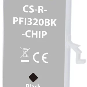 Картридж перезаправляемый струйный Cactus CS-R-PFI320BK-CHIP PFI-320BK черный (260мл) для Canon imagePROGRAF TM-200/200MFP/205/300/300MFP/305/250/255/350/355 с чипом
