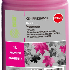 Чернила Cactus CS-I-PFI320M-1L PFI-320/120 пурпурный1000мл для Canon imagePROGRAF TM-200/TM-205/TM-300/TM-30