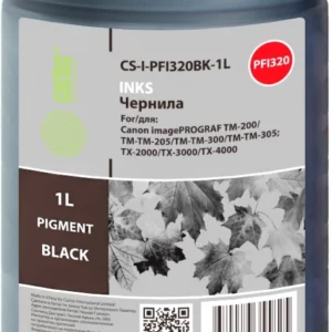 Чернила Cactus CS-I-PFI320BK-1L PFI-320/120 черный1000мл для Canon imagePROGRAF TM-200/TM-205/TM-300/TM-30