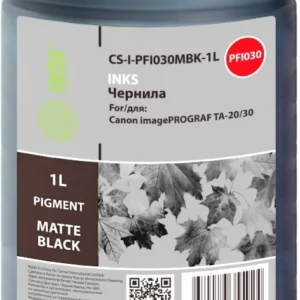 Чернила Cactus CS-I-PFI030MBK-1L PFI-030 черный матовый1000мл для Canon imagePROGRAF TA-20/30