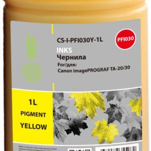 Чернила Cactus CS-I-PFI030Y-1L PFI-030 желтый1000мл для Canon imagePROGRAF TA-20/30