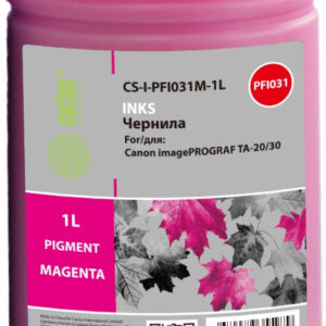 Чернила Cactus CS-I-PFI031M-1L PFI-031 пурпурный1000мл для Canon imagePROGRAF TA-20/30