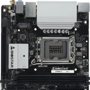 Материнская плата Biostar B760NH-E Soc-1700 Intel B760 2xDDR5 mini-ITX AC`97 8ch(7.1) 2.5Gg RAID+HDMI+DP