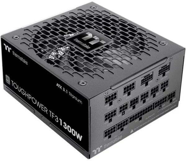 Блок питания Thermaltake ATX 1300W Toughpower TF1300 80+ titanium 24pin APFC 140mm fan color LED 12xSATA Cab Manag RTL