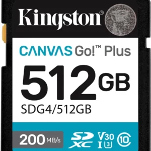 Флеш карта SDXC 512GB Kingston SDG4/512GB Canvas Go! Plus w/o adapter