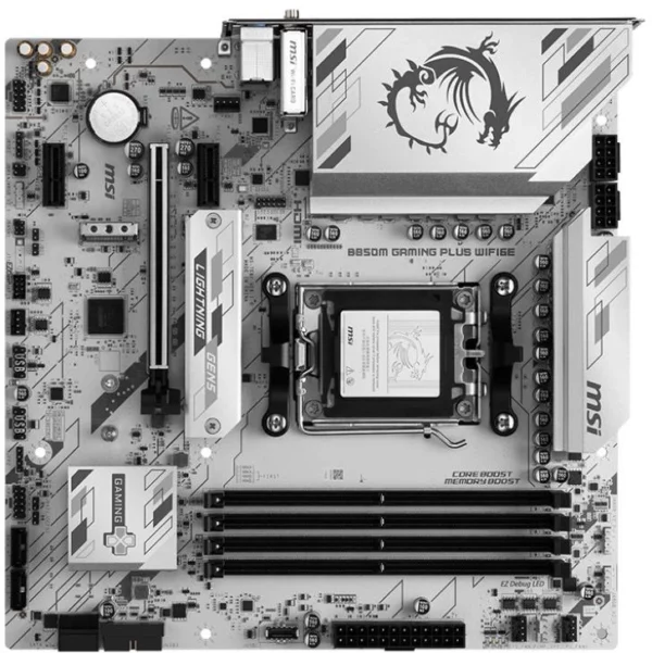 Материнская плата MSI B850M GAMING PLUS WIFI6E SocketAM5 AMD B850 4xDDR5 mATX AC`97 8ch(7.1) 2.5Gg RAID+HDMI+DP