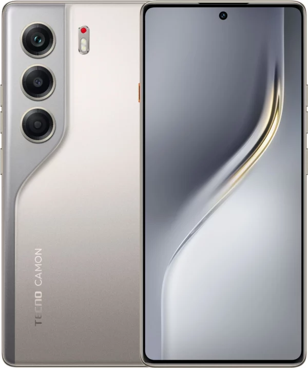 Смартфон Tecno Camon 40 256Gb 12Gb титан моноблок 3G 4G 6.78" 1080x2436 Android 15 50Mpix 802.11 a/b/g/n/ac NFC GPS GSM900/1800 GSM1900 Protect