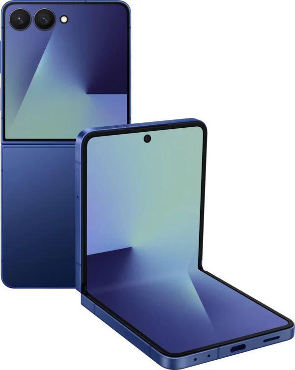 Смартфон Samsung SM-F766B Galaxy Flip7 256Gb 12Gb синий раскладной 3G 4G 1Sim 6.9" 1080x2520 Android 16 50Mpix 802.11 a/b/g/n/ac/ax/be NFC GPS GSM900/1800 GSM1900 Protect