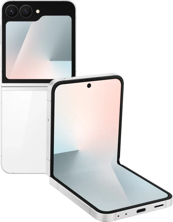 Смартфон Samsung SM-F761B Galaxy Flip7 FE 128Gb 8Gb белый раскладной 3G 4G 6.7" 1080x2640 Android 14 50Mpix 802.11 a/b/g/n/ac/ax NFC GPS GSM900/1800 GSM1900 Protect