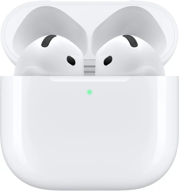 Гарнитура вкладыши Apple AirPods 4 ANC A3055,A3056,A3059 белый беспроводные bluetooth в ушной раковине (MXP93ZM/A)