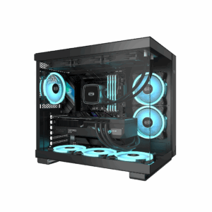 Корпус без блока питания / PcCooler C3T500 ARGB BK / Корпус без блока питания/ Case PCCooler C3T500 ARGB BK, Midi-Tower, TG, 6x120mm ARGB, 1xUSB-C 3.1 + 2xUSB-A 3.0, ATX, mATX, mITX Black