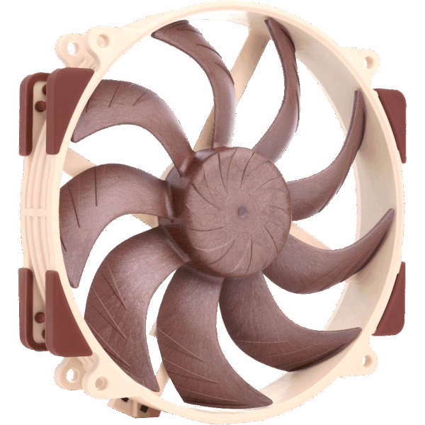 Кулер для корпуса / Noctua NF-A14x25r G2 PWM / Кулер для корпуса/ Case Cooler Noctua NF-A14x25r G2 PWM (140x140x25mm, 4-pin PWM, 91.58CFM, 24.8dBA, 1500RPM, Beige/Brown)